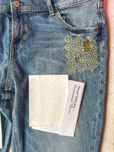 Load image into Gallery viewer, Persimmon Flowers - Minimal Mending + Embellishment Transfer