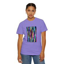 Load image into Gallery viewer, "Radiance" by N.W., age 13 of the QuiltCon 2026 Collection - Unisex Garment-Dyed T-shirt