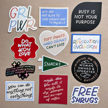 Load image into Gallery viewer, Empowered Women Empower The World Vinyl Sticker by Just Follow Your Art
