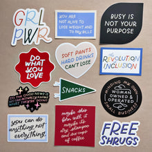Load image into Gallery viewer, Empowered Women Empower The World Vinyl Sticker by Just Follow Your Art