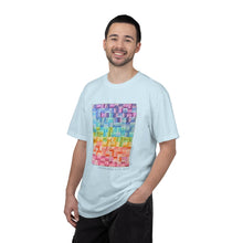Load image into Gallery viewer, "Jelly Roll Jumble" by H.W., age 12 of the QuiltCon 2026 Collection - Unisex Garment-Dyed T-shirt