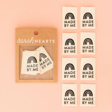 Load image into Gallery viewer, Made by Me Organic Cotton Label by Sarah Hearts (8 pack)