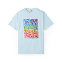 Load image into Gallery viewer, "Jelly Roll Jumble" by H.W., age 12 of the QuiltCon 2026 Collection - Unisex Garment-Dyed T-shirt