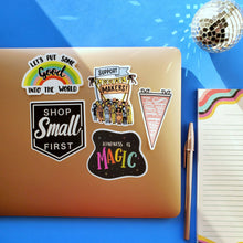Load image into Gallery viewer, Shop Small First Vinyl Sticker by Shawna Smyth Studio
