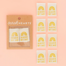Load image into Gallery viewer, Made by Me Gold Organic Cotton Label by Sarah Hearts (8 pack)