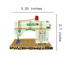 Load image into Gallery viewer, Retro Sewing Machine Vinyl Stickers, Quilt Sewing Sticker