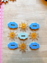 Load image into Gallery viewer, Sun and Clouds Thread Cutter by Feral Notions