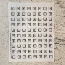 Load image into Gallery viewer, Little Squares - Minimal Mending + Embellishment Transfer