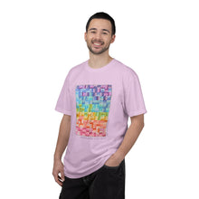 Load image into Gallery viewer, "Jelly Roll Jumble" by H.W., age 12 of the QuiltCon 2026 Collection - Unisex Garment-Dyed T-shirt