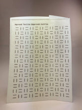 Load image into Gallery viewer, Vertical Dashes - Minimal Mending + Embellishment Transfer