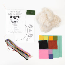 Load image into Gallery viewer, Purl the Fancy Tiger - DIY Craft Kit