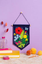 Load image into Gallery viewer, Wildflower Pennant Felt Craft Kit