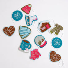 Load image into Gallery viewer, Winter Garland Felt Craft Kit