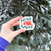 Load image into Gallery viewer, &quot;Think Outside&quot; Vinyl Sticker by The Blanket Statement
