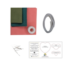 Load image into Gallery viewer, DIY Strawberry Bookmark Sewing Kit