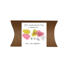 Load image into Gallery viewer, DIY Candy Heart Pins Sewing Kit