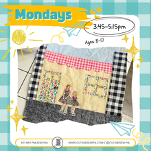 Load image into Gallery viewer, Q1: Mondays / 3:45 pm / Kids' Sewing Class