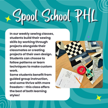 Load image into Gallery viewer, Q2: Mondays / 10:00 am / Homeschool Kids' Sewing Class