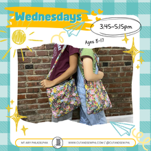 Load image into Gallery viewer, Q1: Wednesdays / 3:45 pm / Kids' Sewing Class