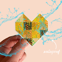 Load image into Gallery viewer, Quilt Heart Vinyl Stickers, Sewing Stickers, Quilt Stickers
