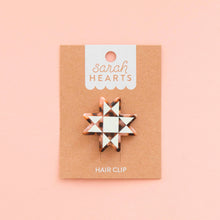 Load image into Gallery viewer, Quilt Star Hair Clip