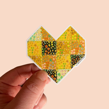Load image into Gallery viewer, Quilt Heart Vinyl Stickers, Sewing Stickers, Quilt Stickers