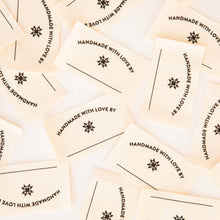 Load image into Gallery viewer, Handmade with Love Organic Cotton Write-In Quilt Labels