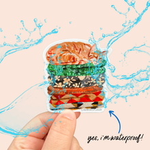 Load image into Gallery viewer, Cute Orange Cat Vinyl Stickers, Quilt sticker, fall sticker