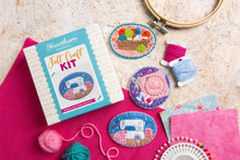 Load image into Gallery viewer, Sewing Machine Brooch Felt Craft Kit