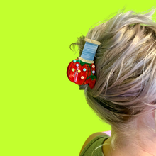 Load image into Gallery viewer, Pin Cushion Hair Claw Clip by The Peach Fuzz