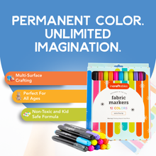 Load image into Gallery viewer, Incraftables 12-Pack Fabric Markers, Permanent Non-Bleed