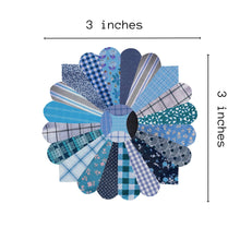 Load image into Gallery viewer, Blue Quilt Flower Vinyl Stickers, Sewing Stickers