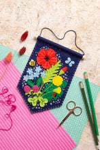 Load image into Gallery viewer, Wildflower Pennant Felt Craft Kit