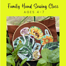 Load image into Gallery viewer, Family HAND Sewing Class: Kids Age 4-7 + A Grown Up