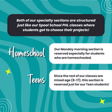 Load image into Gallery viewer, Q2: Mondays / 10:00 am / Homeschool Kids' Sewing Class