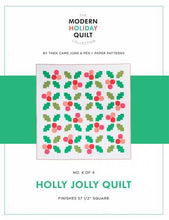 Load image into Gallery viewer, Holly Jolly Quilt Pattern (Paper Copy) by Then Came June