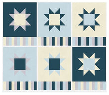 Load image into Gallery viewer, Quilt Panel: Sawtooth Star Placemat Panels