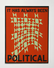 Load image into Gallery viewer, It has always been political sticker - red star
