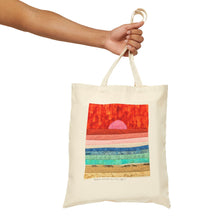 Load image into Gallery viewer, &quot;Beach Sunset&quot; - Cotton Canvas Tote Bag
