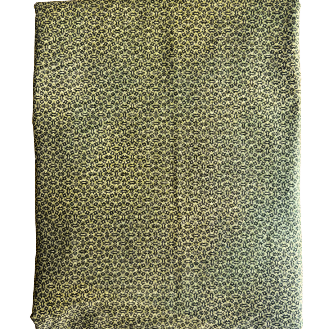 Previously Loved Fabric: Olive Tone Pattern (2.75 yds)