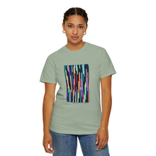 Load image into Gallery viewer, "Radiance" by N.W., age 13 of the QuiltCon 2026 Collection - Unisex Garment-Dyed T-shirt
