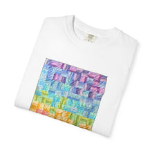 Load image into Gallery viewer, "Jelly Roll Jumble" by H.W., age 12 of the QuiltCon 2026 Collection - Unisex Garment-Dyed T-shirt
