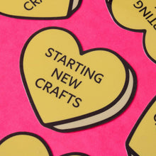Load image into Gallery viewer, Crafts Conversation Heart Vinyl Sticker
