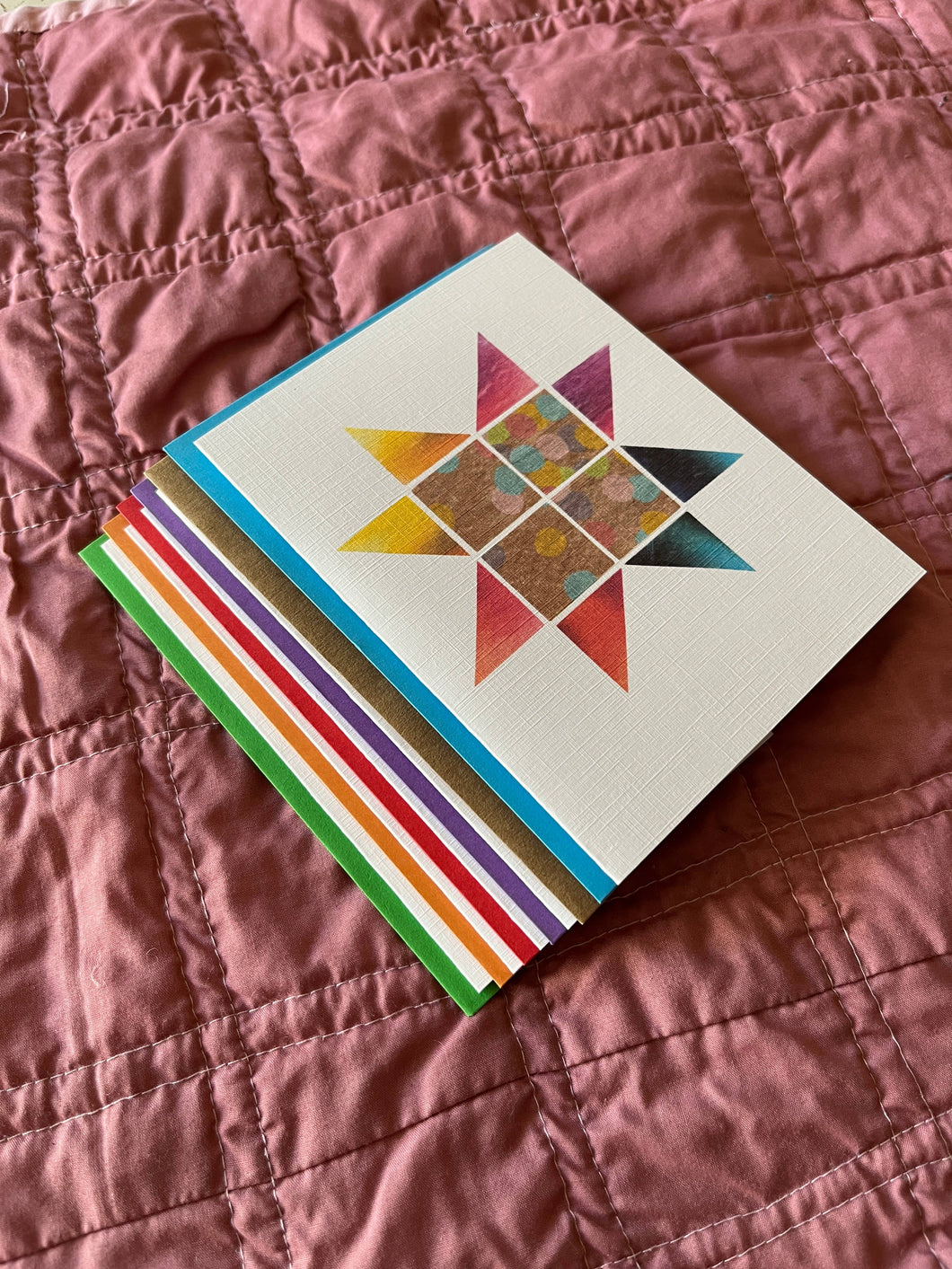 Quilt Block Greeting Cards, Boxed Set of 6