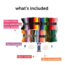 Load image into Gallery viewer, Incraftables Embroidery Thread Set – 100pcs
