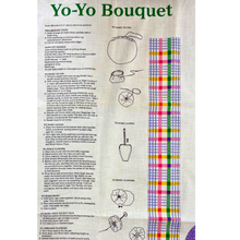 Load image into Gallery viewer, Previously Loved Fabric: Yo-yo Bouquet Panel
