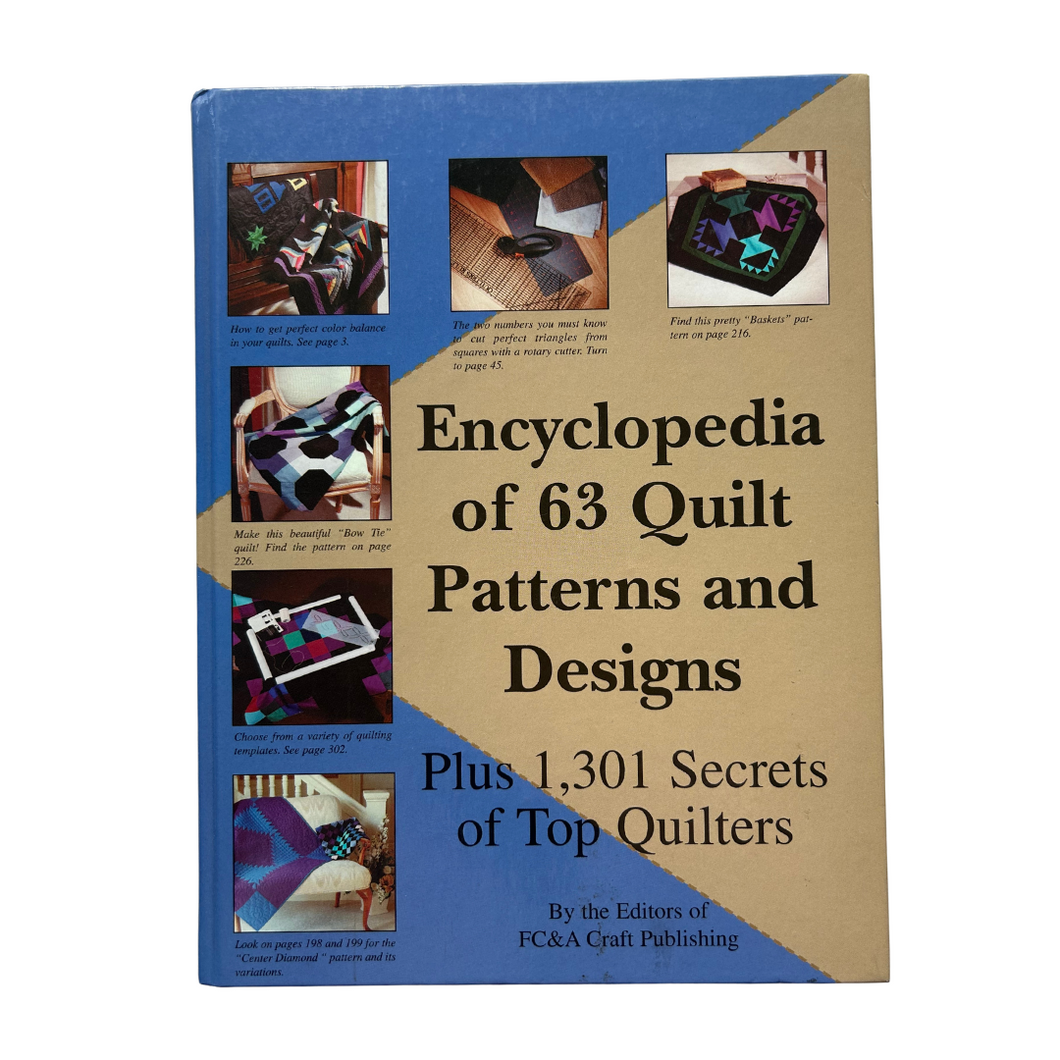 Previously Loved Book: Encyclopedia of 63 Quilt Patterns and Designs