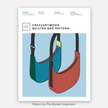 Load image into Gallery viewer, Crescentwood Quilted Crossbody Bag Workshop with Glue &amp; Stitch
