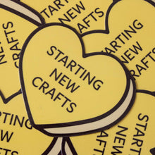 Load image into Gallery viewer, Crafts Conversation Heart Vinyl Sticker
