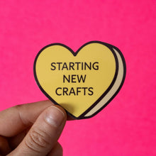 Load image into Gallery viewer, Crafts Conversation Heart Vinyl Sticker
